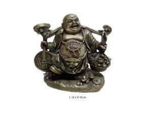 chine bronze bouddha enfant sac de prospérité